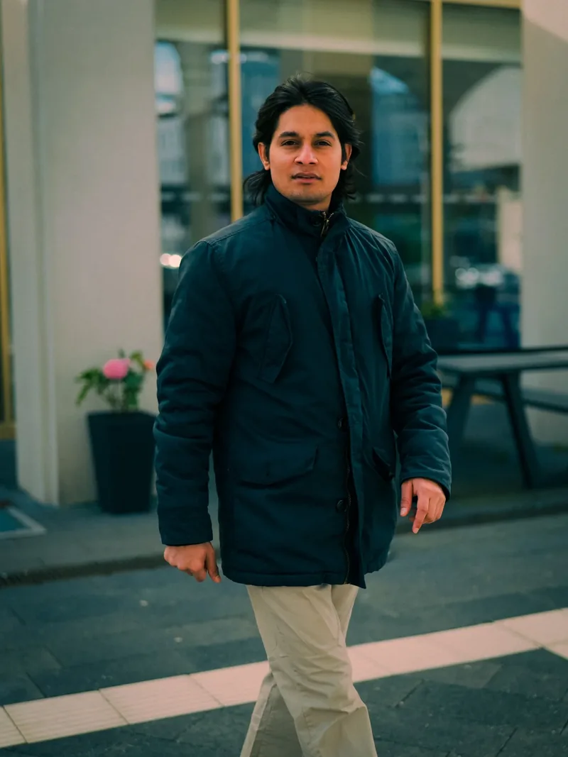 Rahul Yadav unterwegs in Hamburg
